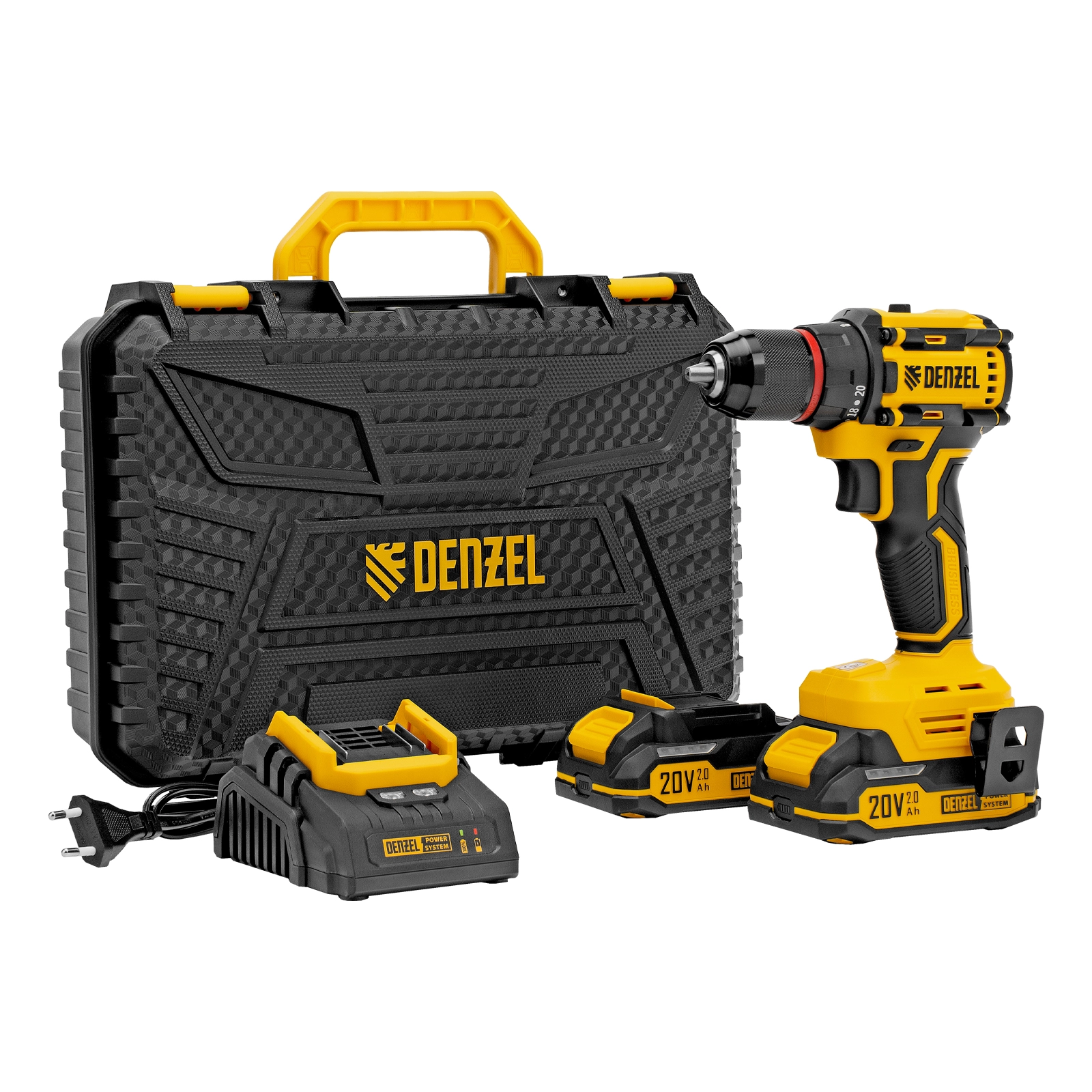 Шуруповерт аккумуляторный Denzel CDH-BL-20 (бесщет)