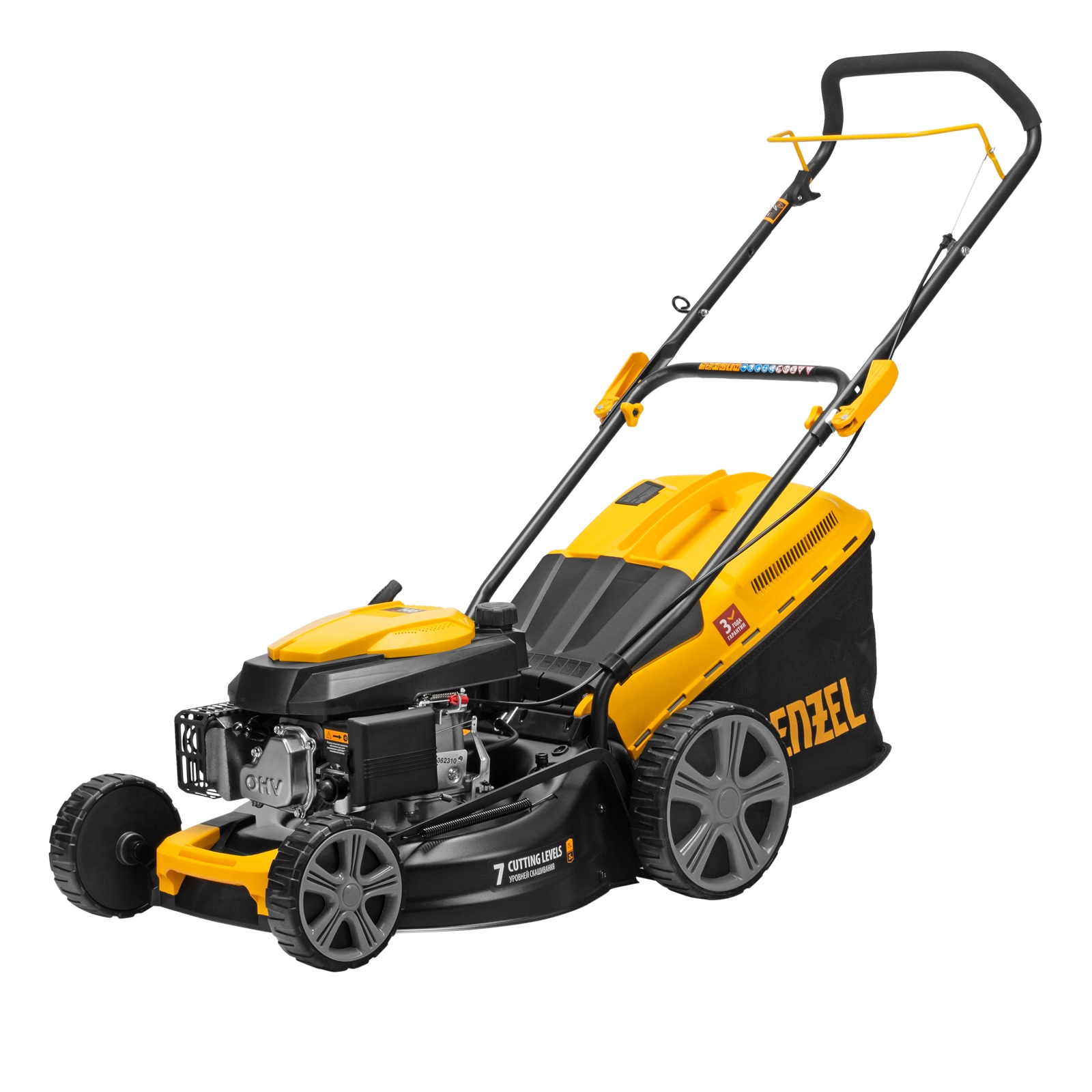 Газонокосилка Denzel GLD-460 (4,5лс 46см 50л)