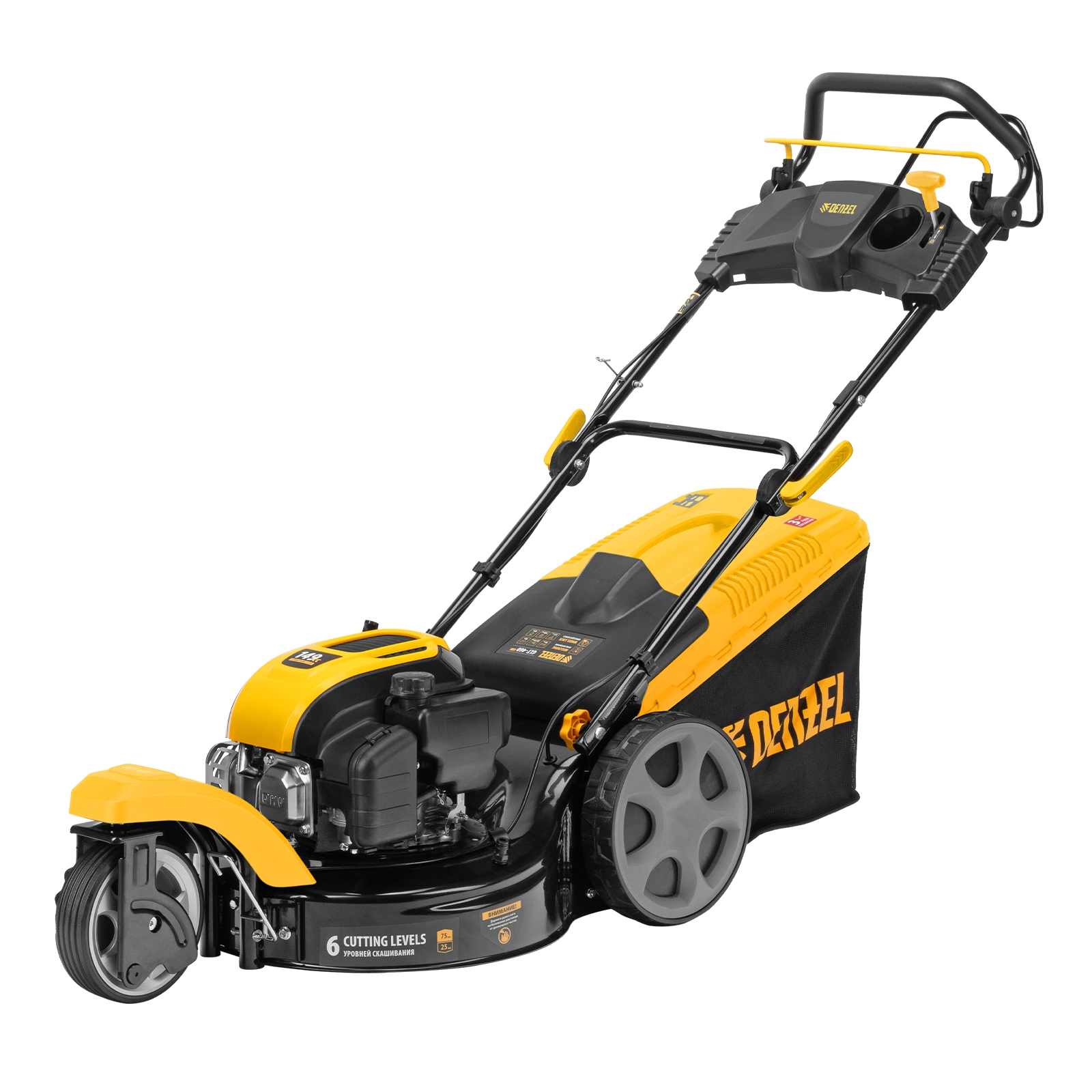 Газонокосилка Denzel GLТ-460SP-Т (3,3лс 46см 60л)
