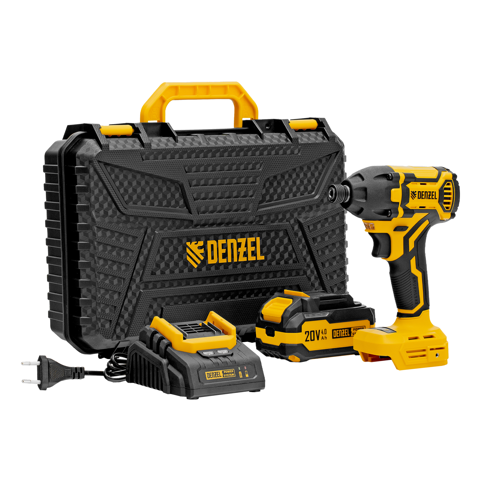 Винтоверт ударный аккумуляторный Denzel CIDH-BL-20-270 (бесщет)