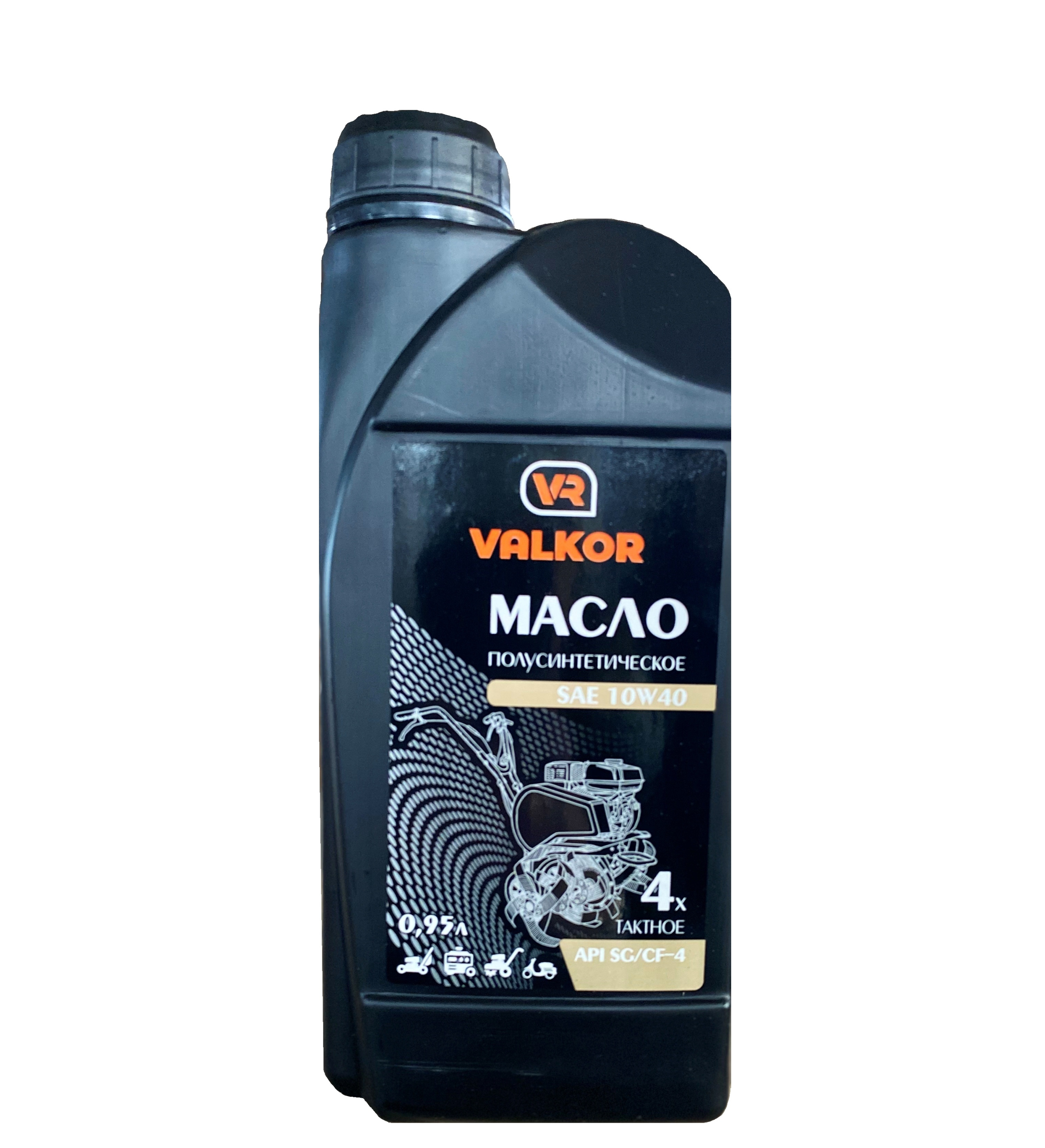 Масло VALKOR (4-х такт. п/синт. 10W40) 0,95 л