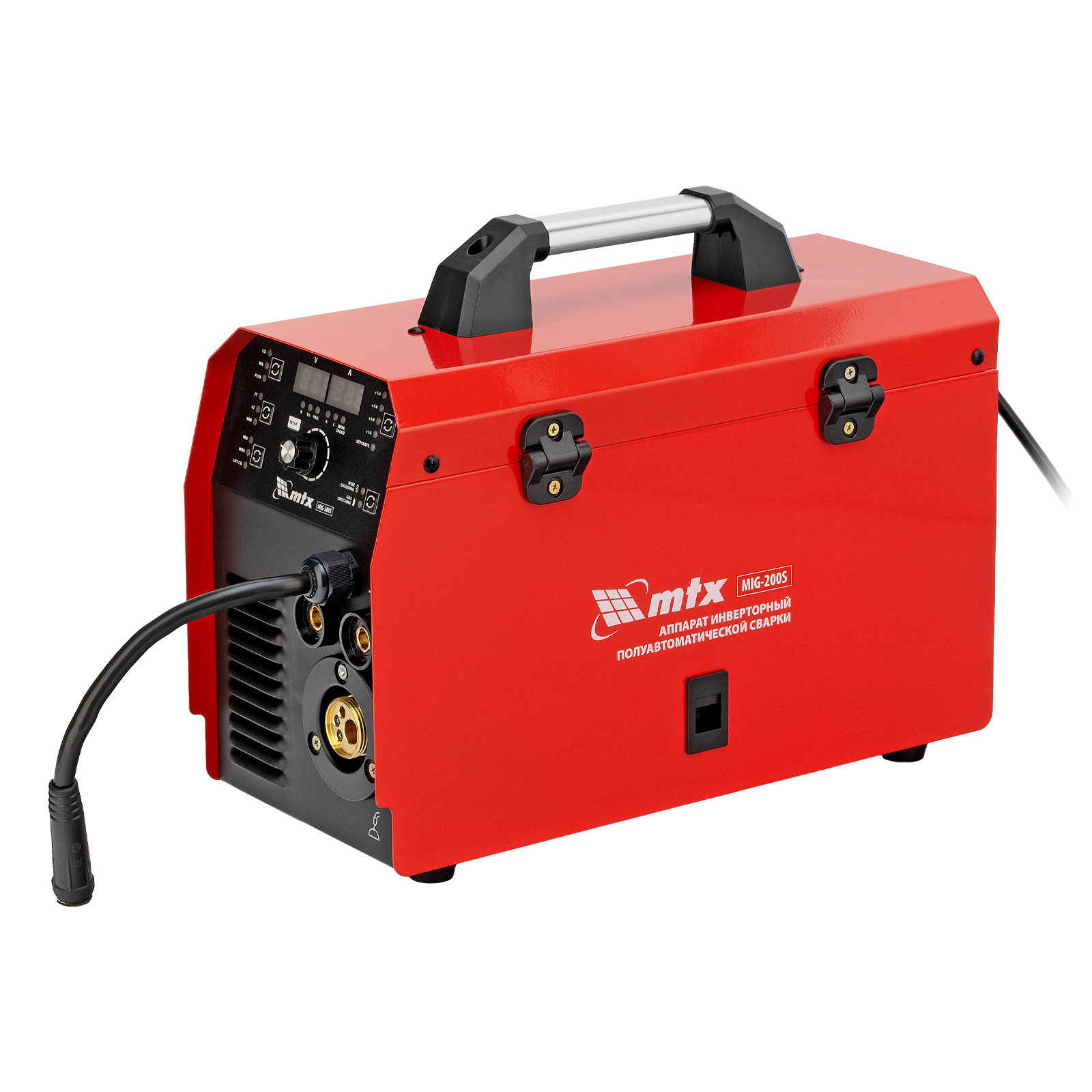 Сварочный инвертор полуавтомат MTX MIG-200S (50-200А 1-5мм 6 кВт)
