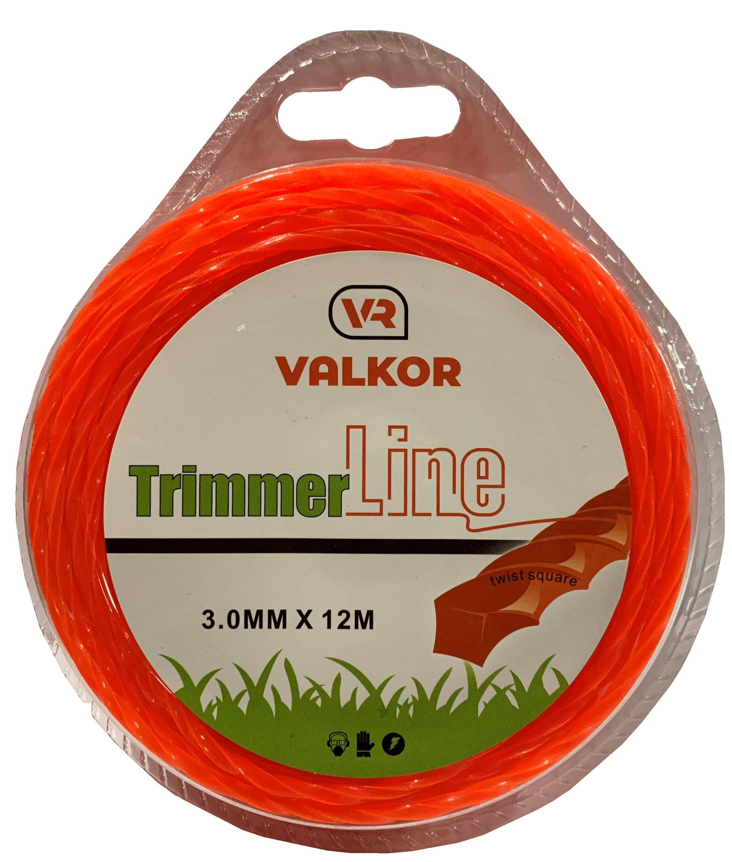 Корд трим. VALKOR TWIST SQUARE (TWISTOP) 3.00х12м (красный витой квадрат)