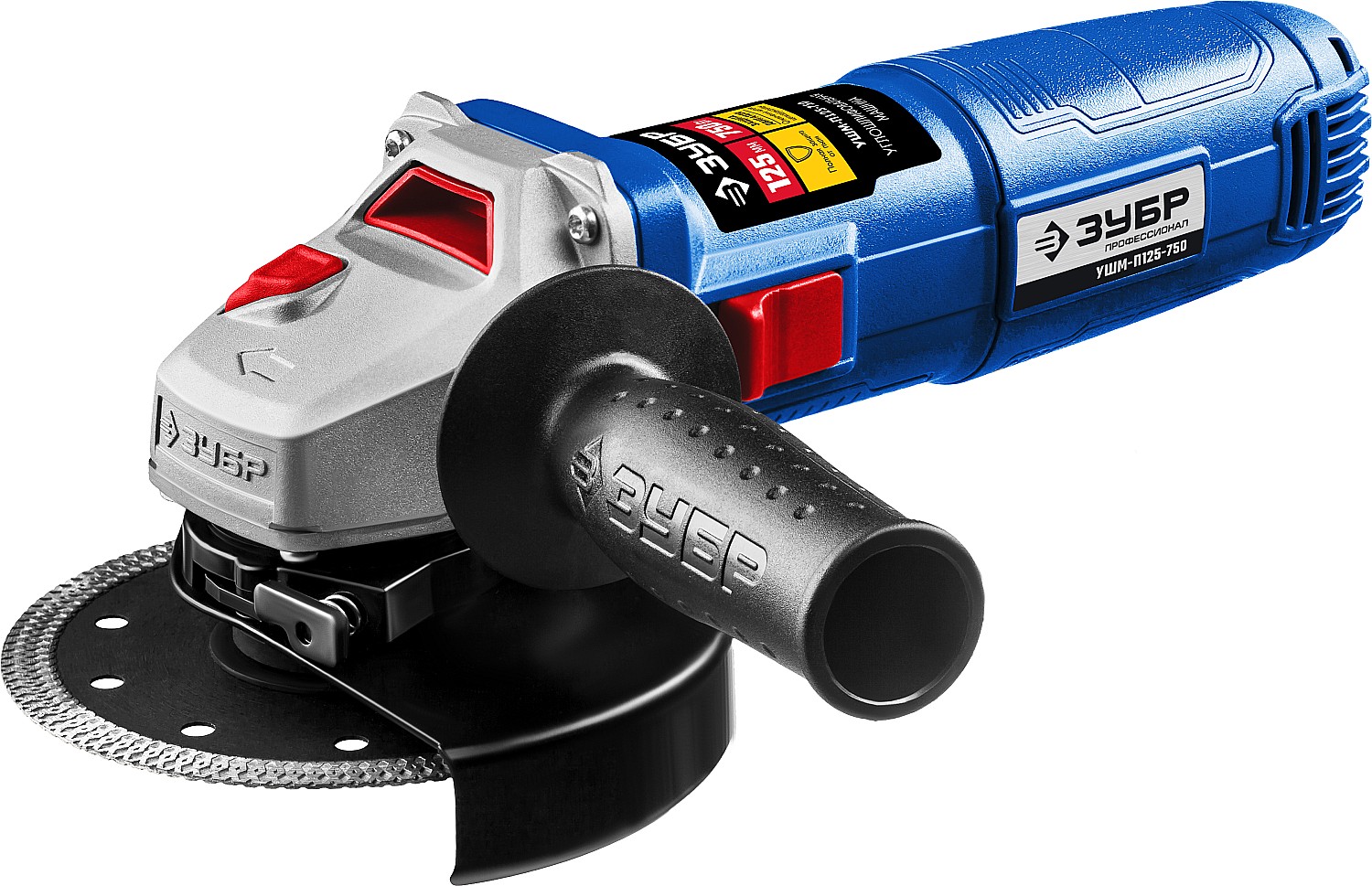 Машинка шлиф. угловая Зубр УШМ-П125-750 (750Вт 11000об/мин 125мм)