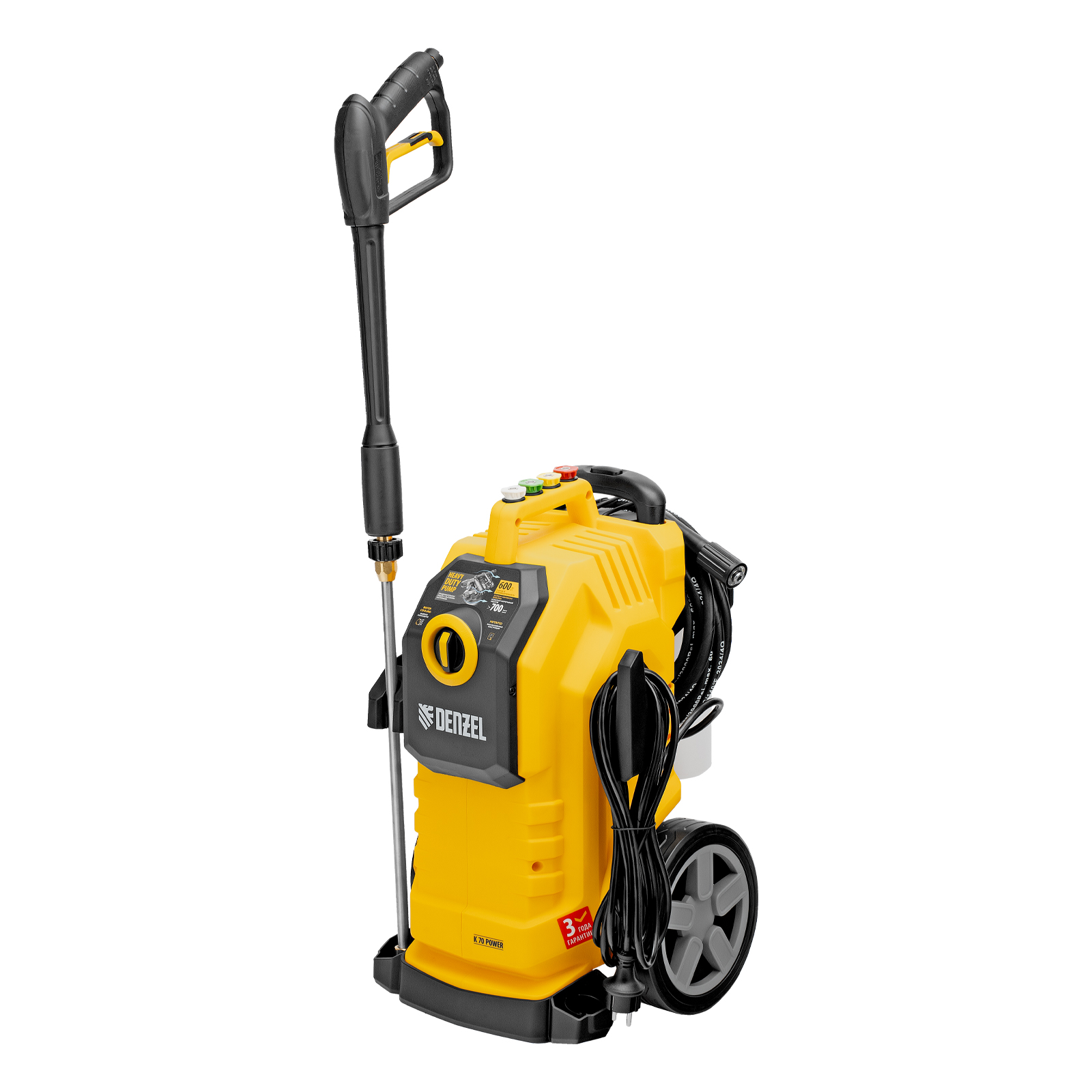 Мойка DENZEL K 70 Power (2500Вт 180бар 600л/час 5м)