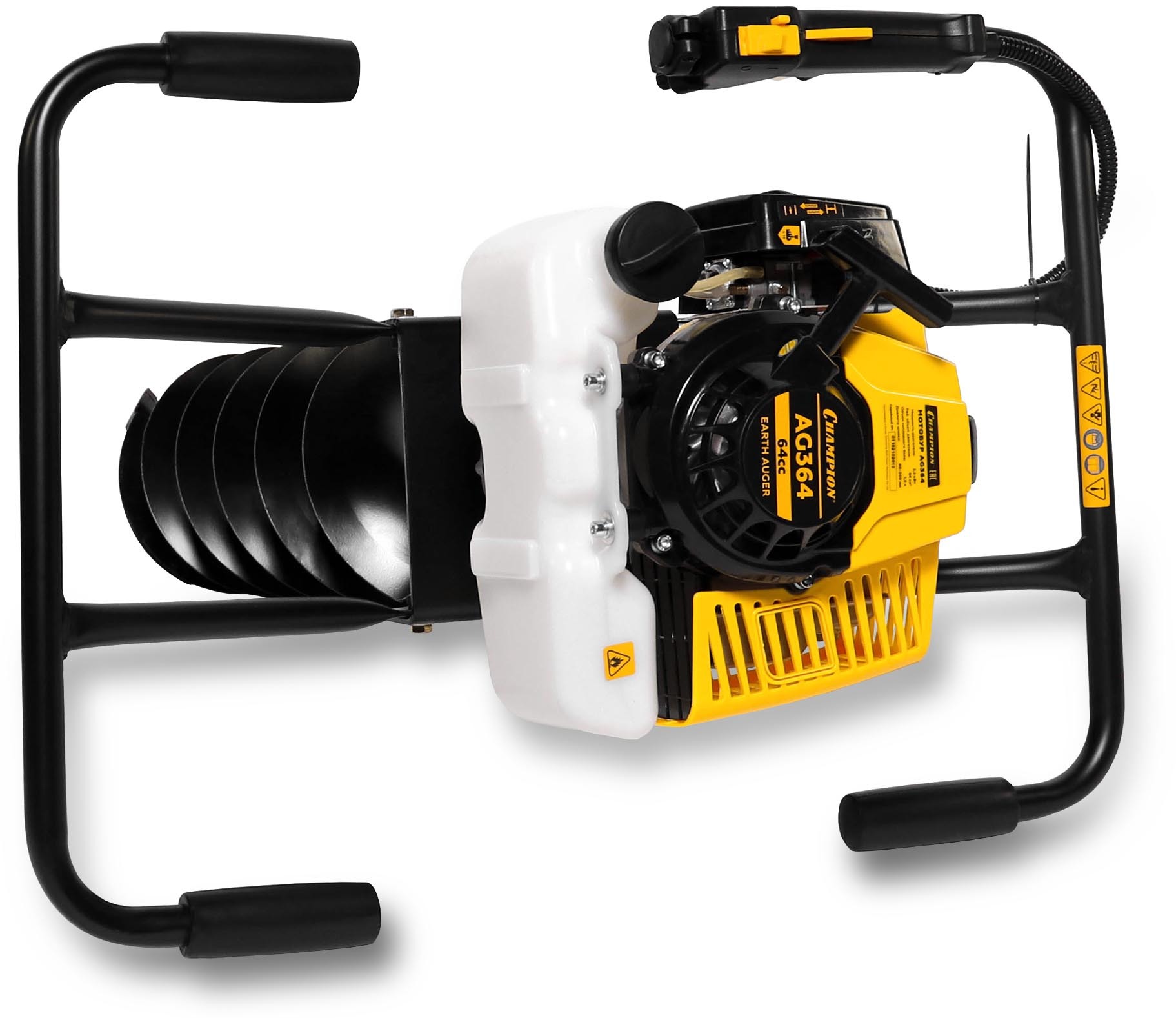 Мотобур Champion AG364 (3лс 20мм 300мм без шнека)