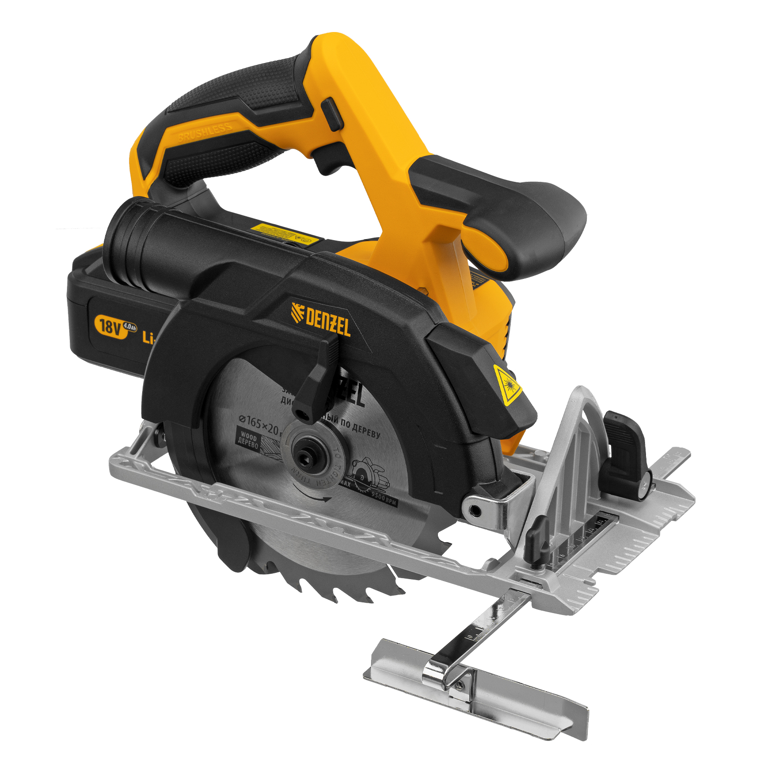 Пила дисковая Denzel CCS-165 (18В 4А/ч 35/55мм)